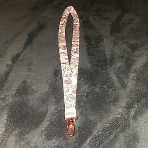 Rose gold lanyard